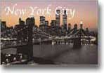 Brooklyn bridge postcard