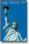 Statue of Liberty closeup postcard